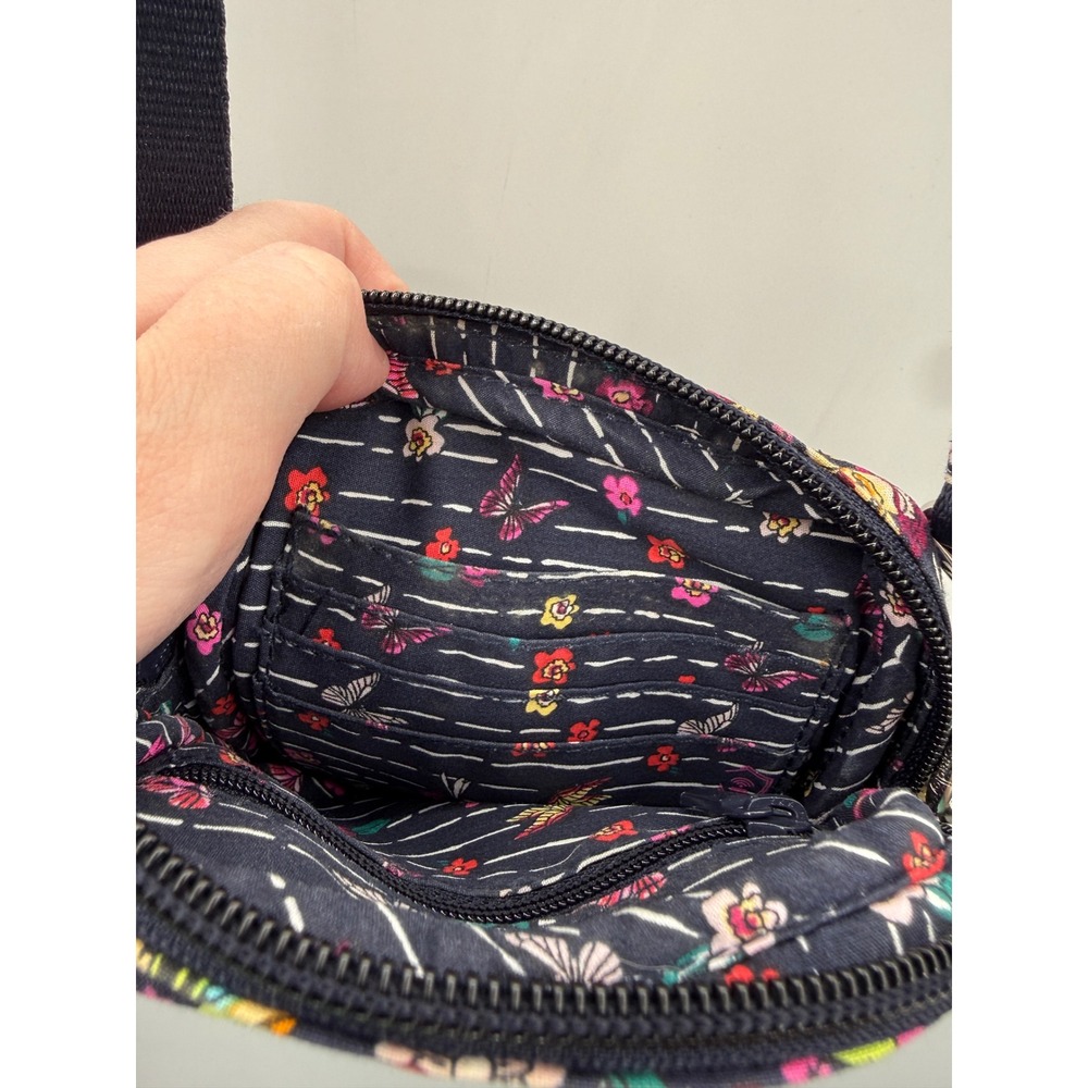 Vera Bradley Crossbody Bag Womens Small Multi-Color Floral Quilted Adjustable - Picture 9 of 14